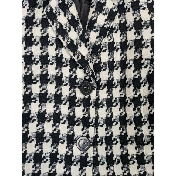 Jm Collection Womens Jacket Size 16 Acrylic Shell Black White Print - Picture 5 of 13